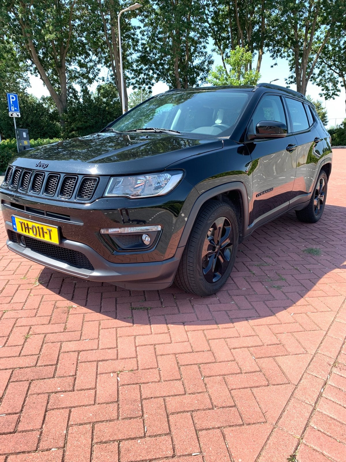 Jeep Compass 1.4 Multiair 140pk 2018 Zwart, Auto's, Jeep, Voorwielaandrijving, 450 kg, 4 cilinders, 75 €/maand