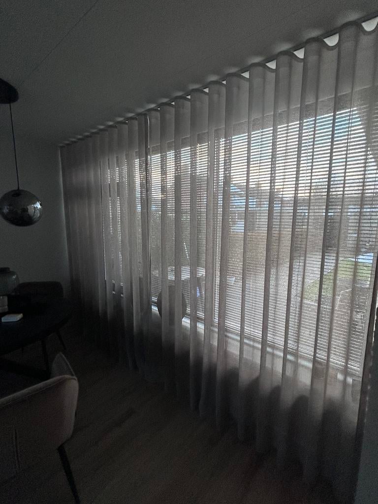 Vitrage, Huis en Inrichting, Stoffering | Gordijnen en Lamellen, Ophalen, Zo goed als nieuw, 200 cm of meer