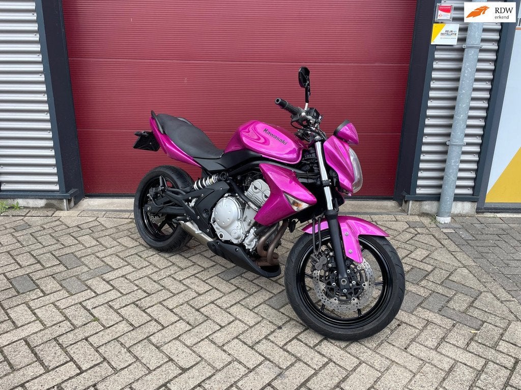 Kawasaki ER-6n ER6-N ABS Roze A en A2 mogelijk, 649 cc, Bedrijf, Meer dan 35 kW, Toermotor