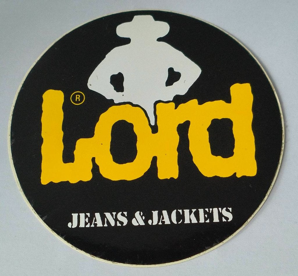 Sticker Lord jeans & Jackets.(geel), Ophalen of Verzenden, Zo goed als nieuw, Merk