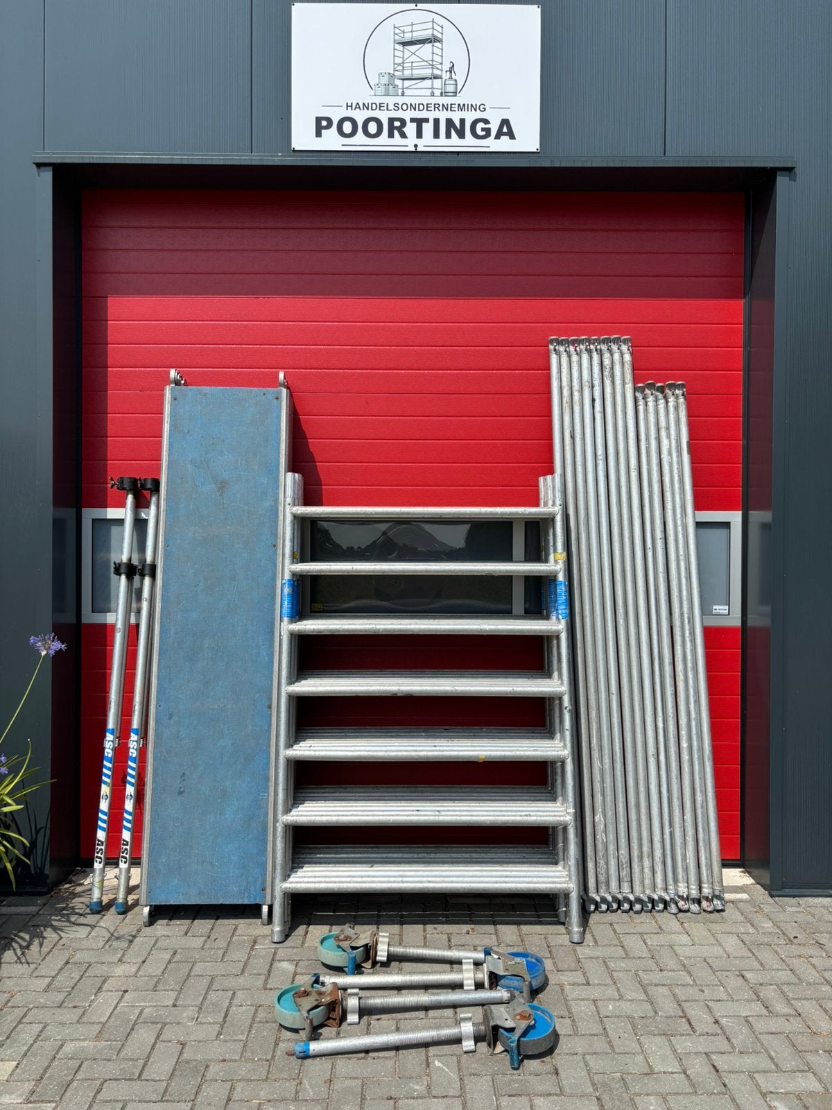 Asc rolsteiger 10.2 m wh fiberdeck te koop, Doe-het-zelf en Verbouw, Steigers, Ophalen, Gebruikt, Poortingaverhuur@gmail.com, 5 meter of hoger