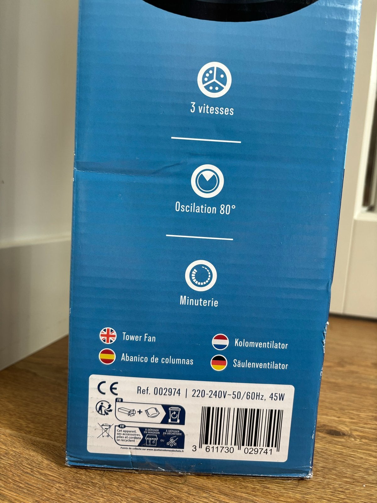 Saneo Torenventilator met 3 snelheden en timer, Ophalen, Nieuw, Torenventilator