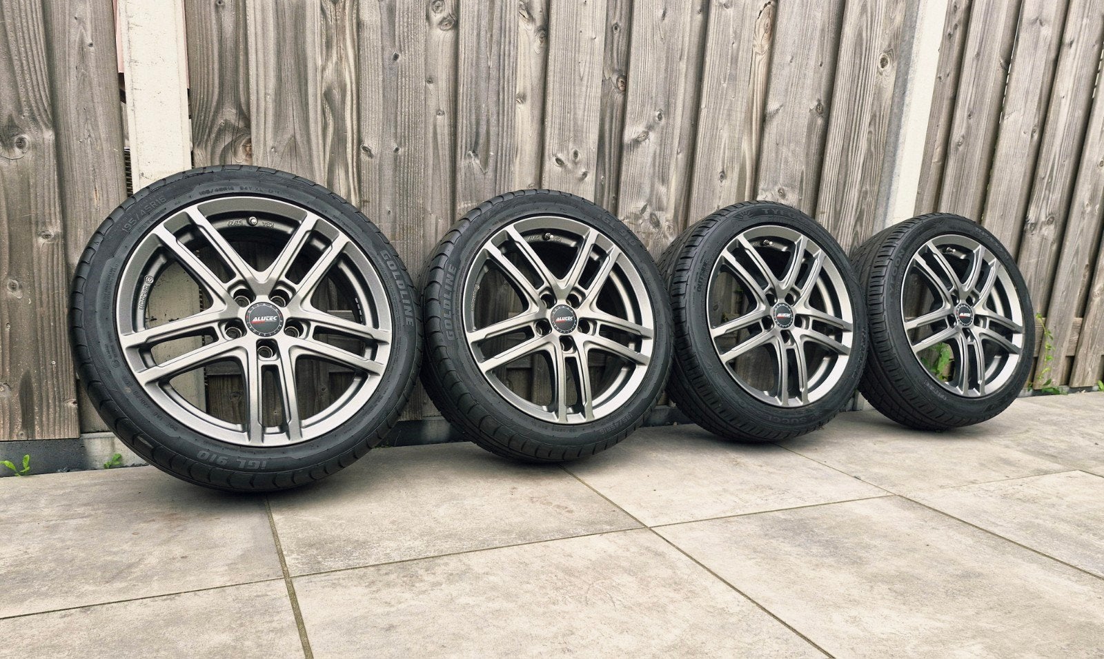❗️UNIEKE 5x100 16 inch velgen met 7mm zomerbanden, Auto-onderdelen, Banden en Velgen, Ophalen, Gebruikt, 16 inch, Banden en Velgen