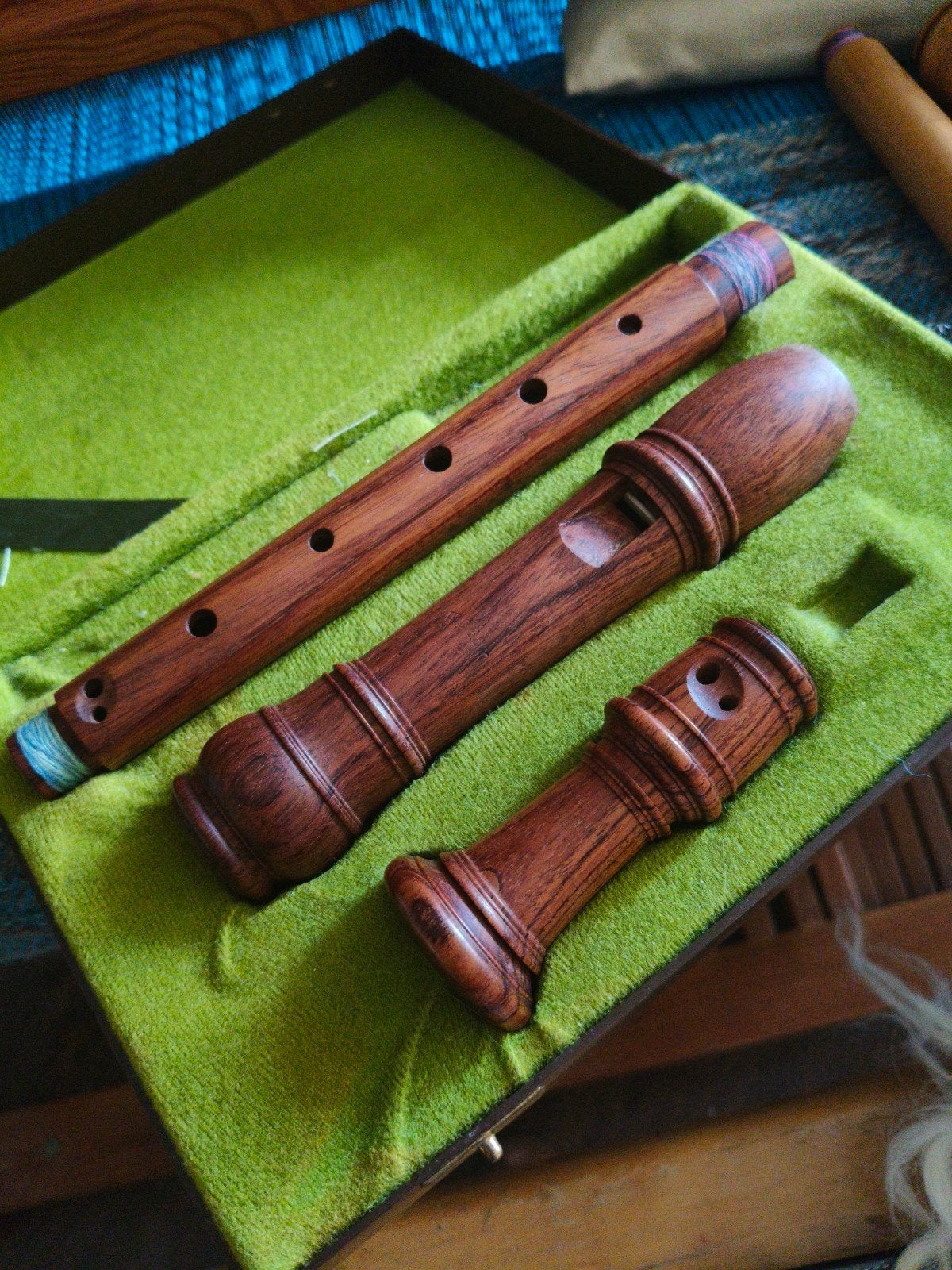 Moeck Altblokfluit Rottenburgh Bubinga hout, Ophalen of Verzenden, Gebruikt, Alt, Met koffer, hoes of etui