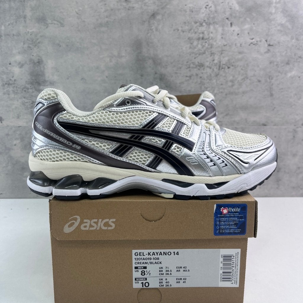 ASICS Kayano 14 Cream/Black | 1-2 Werkdagen Leverbaar, Ophalen of Verzenden, Nieuw, Overige kleuren, Sneakers of Gympen