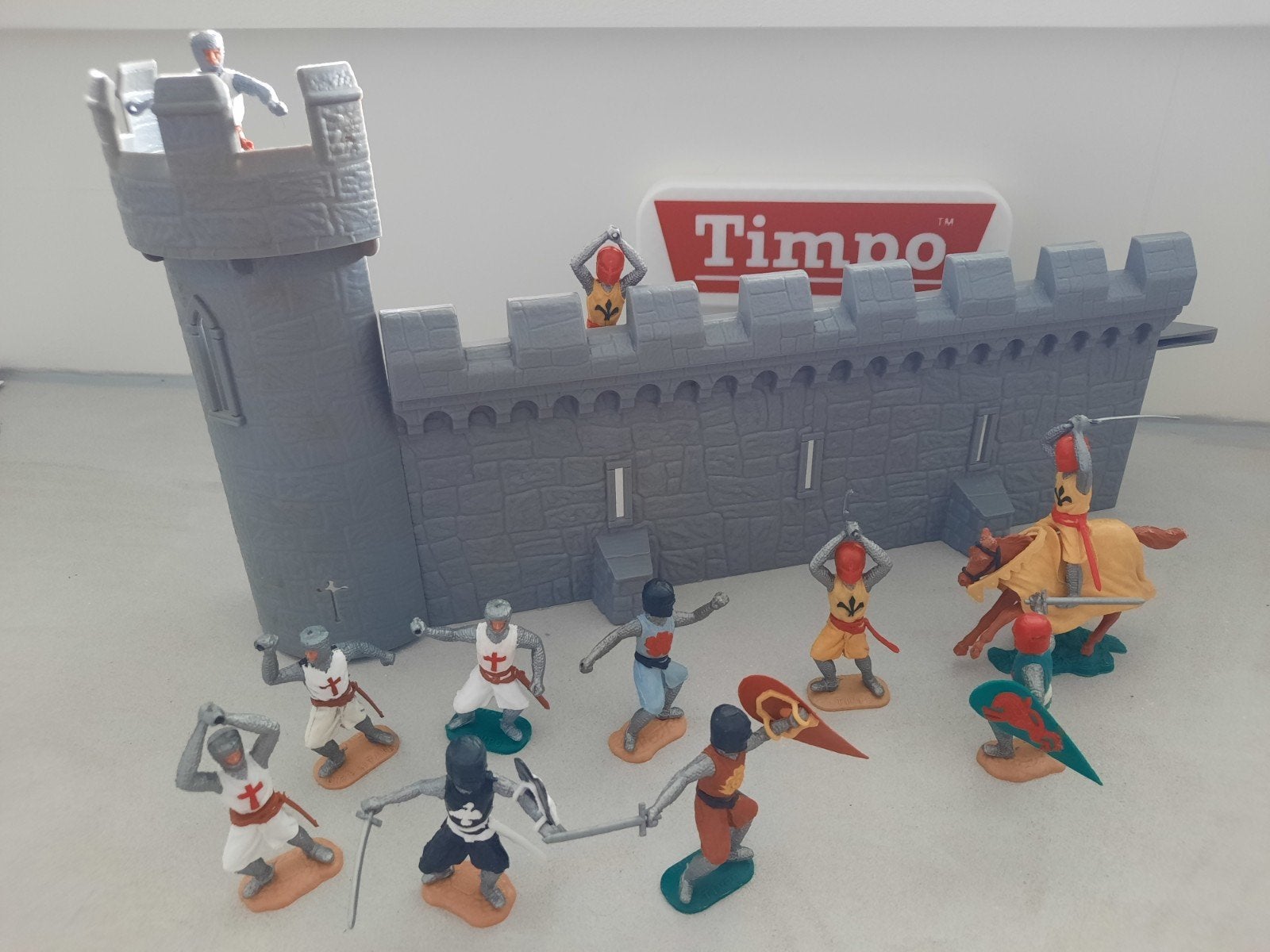 Vintage Timpo Toys Ridders met kasteel onderdelen, Verzamelen, Ophalen of Verzenden, Gebruikt