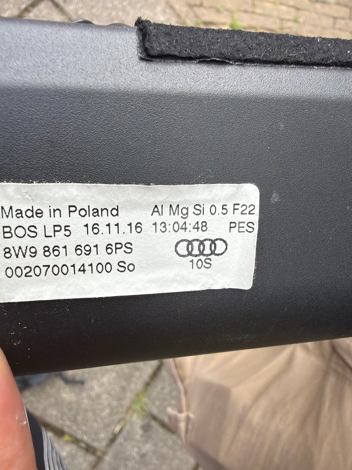Audi A4 B9 Avant Rollo Bagageruimte Zonnescherm 8W9861691PS, Auto-onderdelen, Ophalen, Gebruikt, Audi