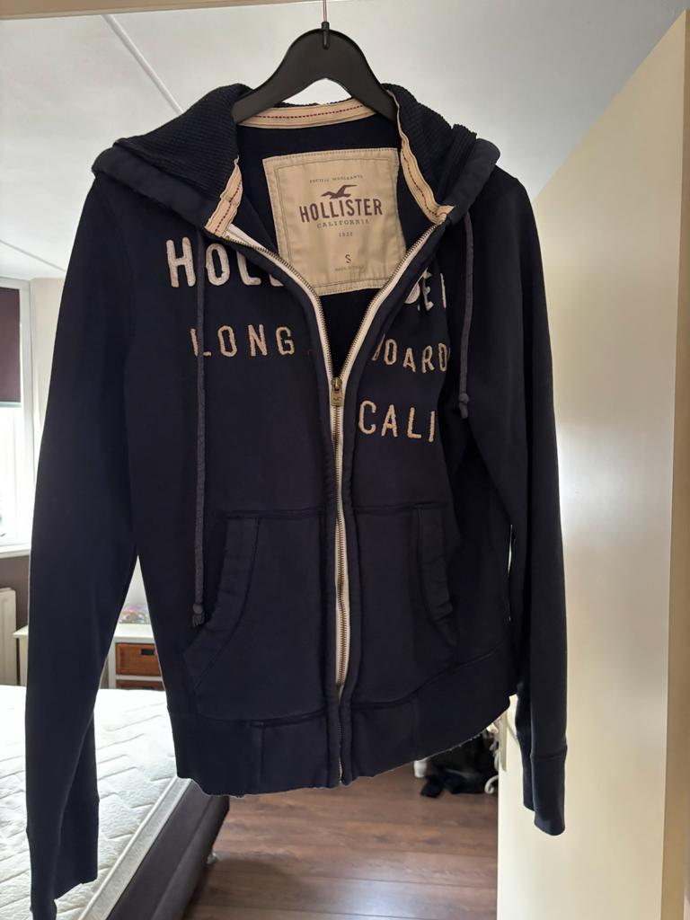 Hollister hoodie, Ophalen of Verzenden, Gedragen, Maat 36 (S), Blauw