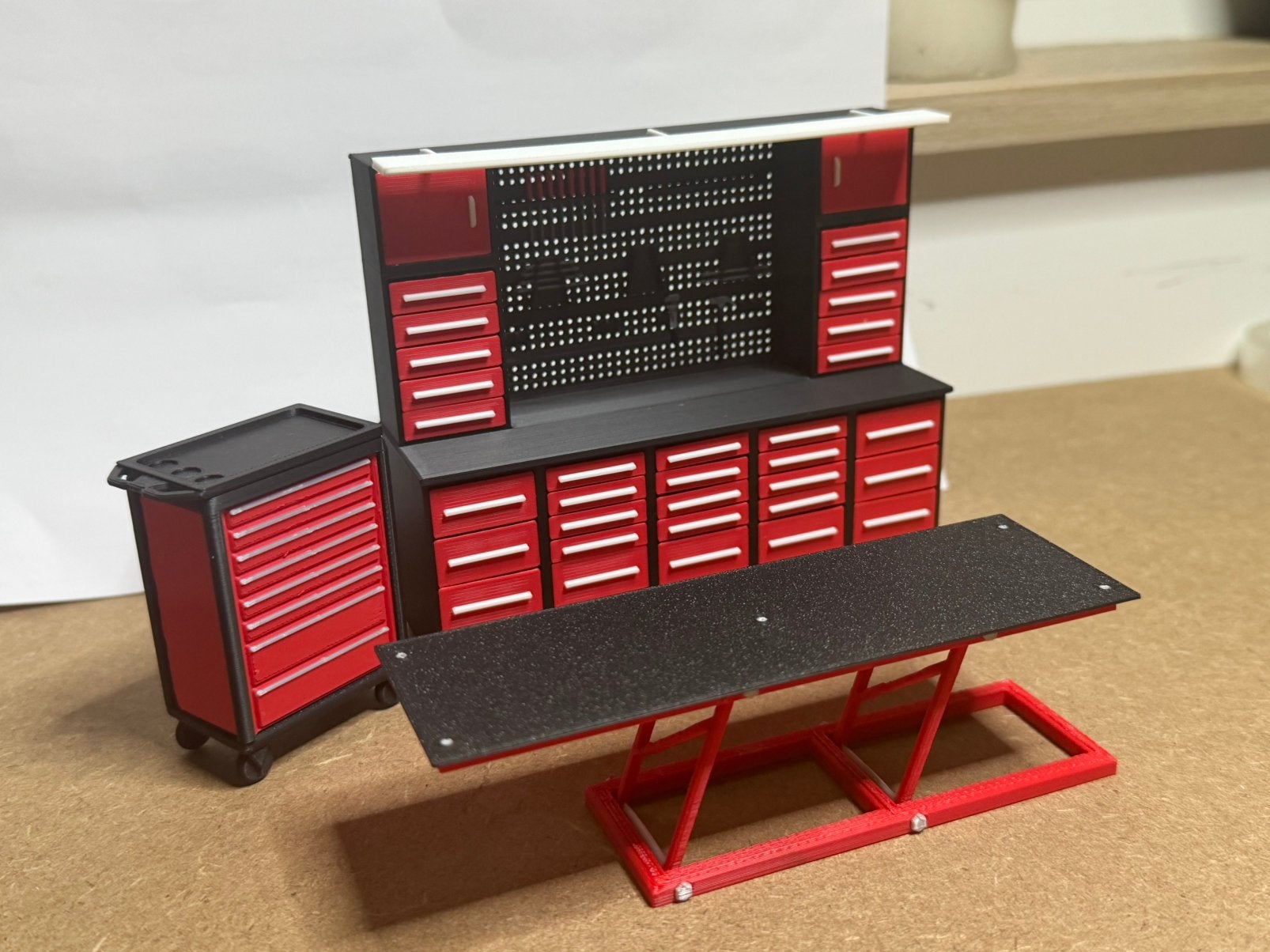 1:18 garage set, Hobby en Vrije tijd, Modelbouw | Figuren en Diorama's, Nieuw, Tgr3d@outlook.com, Diorama, Groter dan 1:35