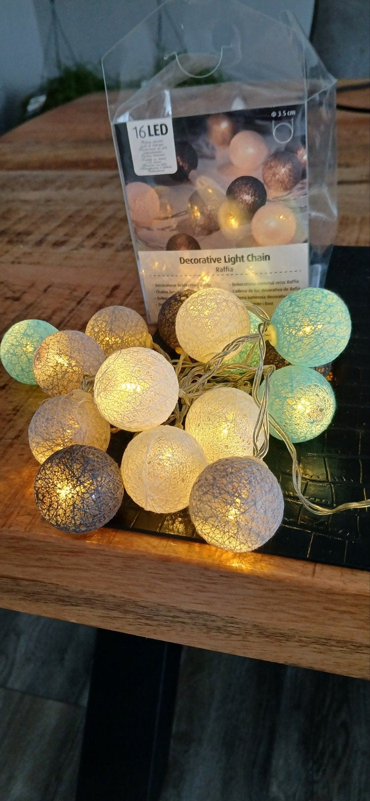 Leuke lampen slinger, Ophalen of Verzenden, Zo goed als nieuw, Groen, Art deco