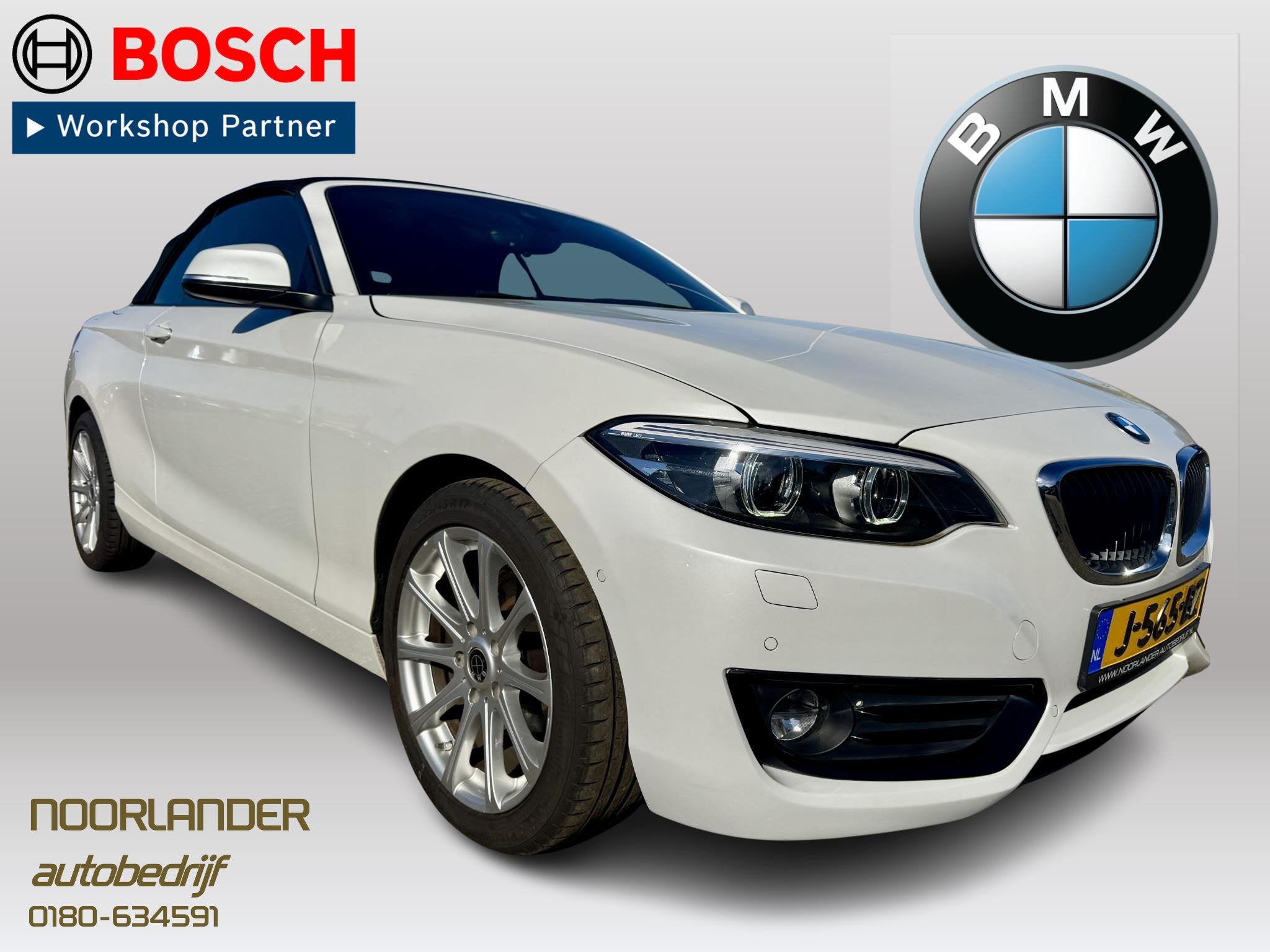 BMW 2-serie Cabrio 220i Executive | Harman Kardon | Leder |, Auto's, Automaat, Achterwielaandrijving, Gebruikt, 4 cilinders