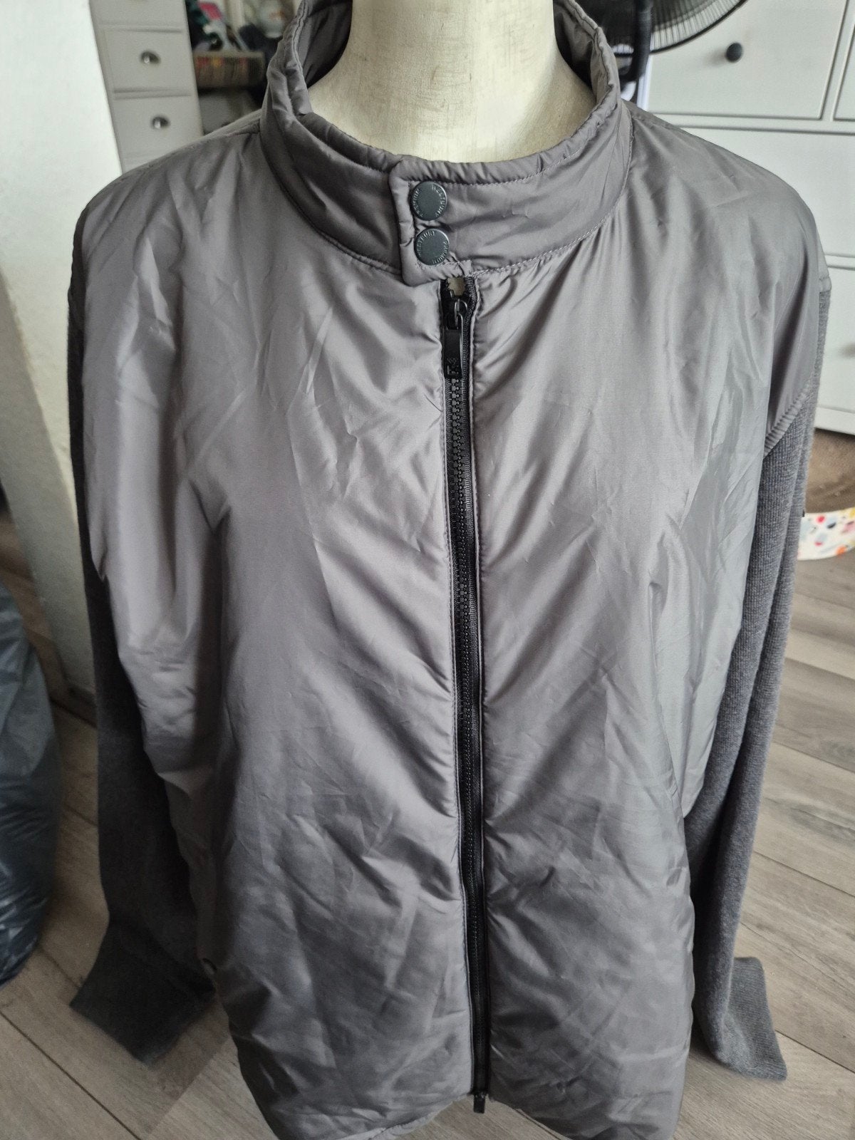 Westbury Premium Heren Jas XXL - Grijs met gebreide mouwen, Kleding | Heren, Jassen | Winter, Ophalen of Verzenden