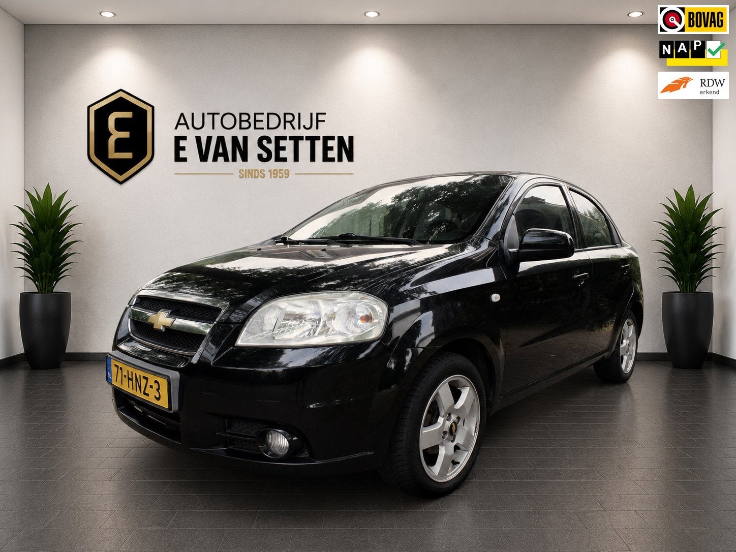 Chevrolet Aveo 1.4-16V Class Sedan Airco/Trekhaak, Auto's, Chevrolet, Bedrijf, Te koop, Aveo, ABS, Airbags, Airconditioning, Automatische klimaatregeling