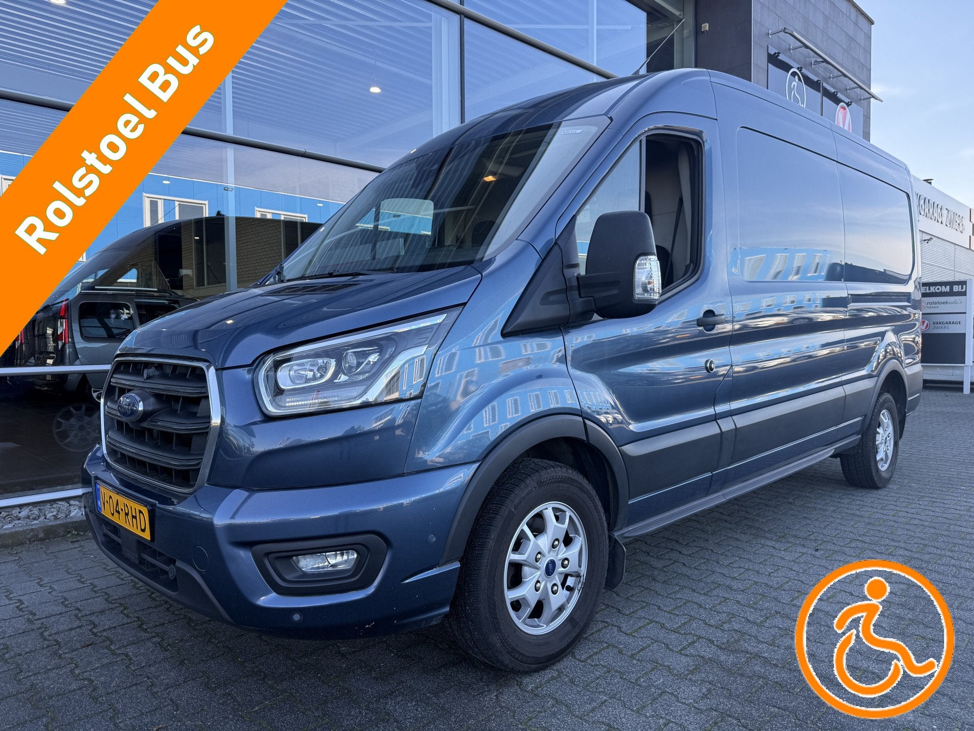 Ford Transit 5+1 Rolstoelbus 350 2.0 TDCI L3H2 Limited (Prac, 2081 kg, 4 cilinders, 1850 kg, Blauw