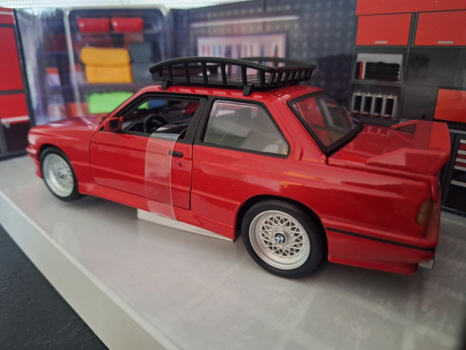 BMW M3 + Rack Basket Schaal 1:24, Overige merken, Auto, Burago, Burago