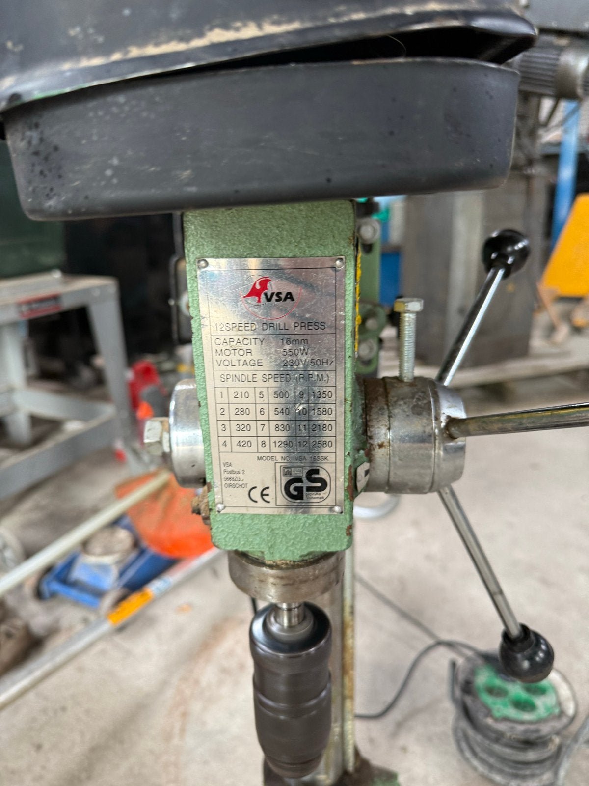 Kolomboormachine 220V - conus boten mogelijk, O, O, Ophalen of Verzenden, Kolomboormachine