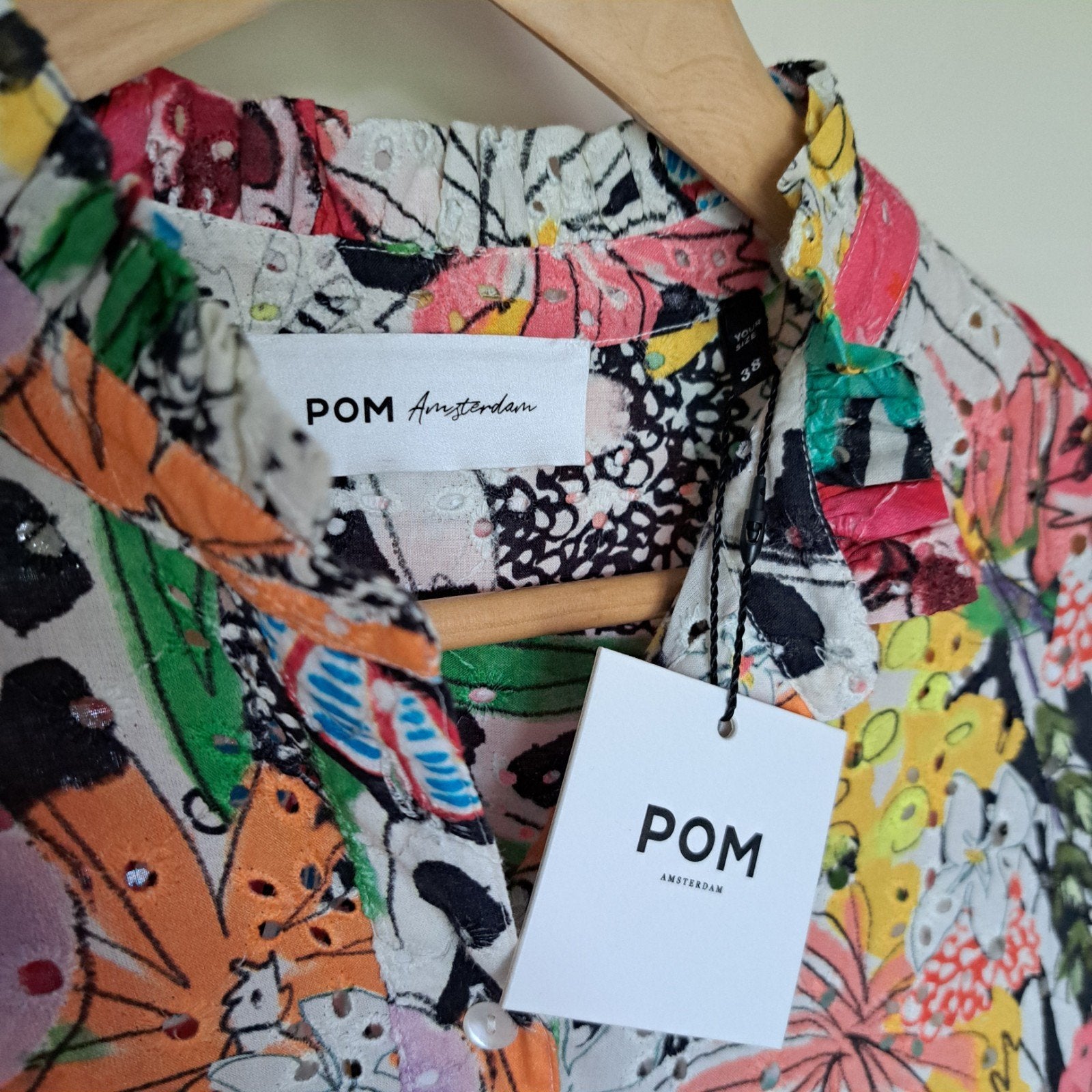 Pom Amsterdam blouse Nieuw maat 38, Kleding | Dames, Blouses en Tunieken, Ophalen of Verzenden, Nieuw, Maat 38/40 (M)