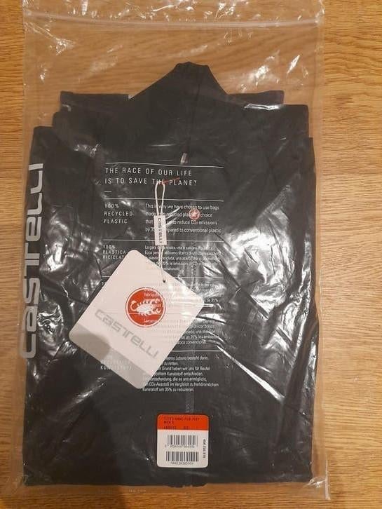Nieuwe Castelli Emergency 2 Rain Jacket Maat L Wielren jas, Verzenden, Nieuw, Kleding