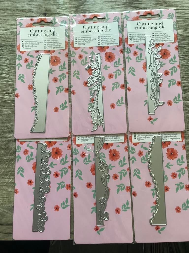 Diverse Embossing & Uitsnijmallen voor Kaarten/Knutselen, Hobby en Vrije tijd, Ophalen, Nieuw, Gereedschap of Toebehoren
