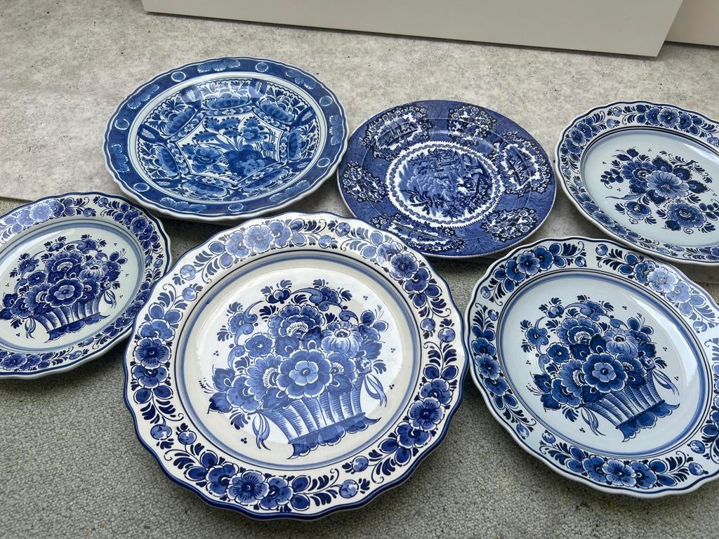 Prachtige Delftsblauwe Borden - Helemaal Intact, Antiek en Kunst, Antiek | Servies los, Ophalen of Verzenden