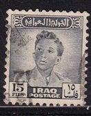 4642 – Irak michel 137 gestempeld , Koning Faisal II, Verzenden, Gestempeld, Midden-Oosten