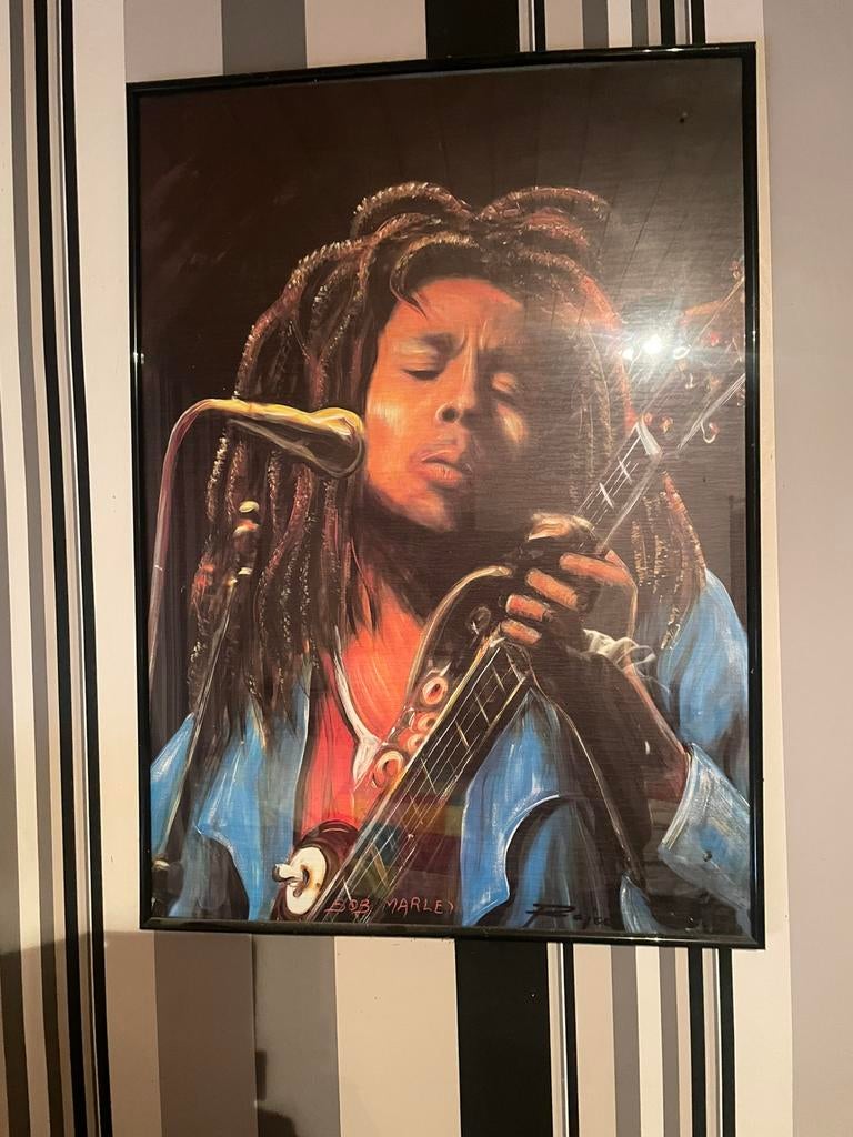 Bob Marley schilderij, Ophalen