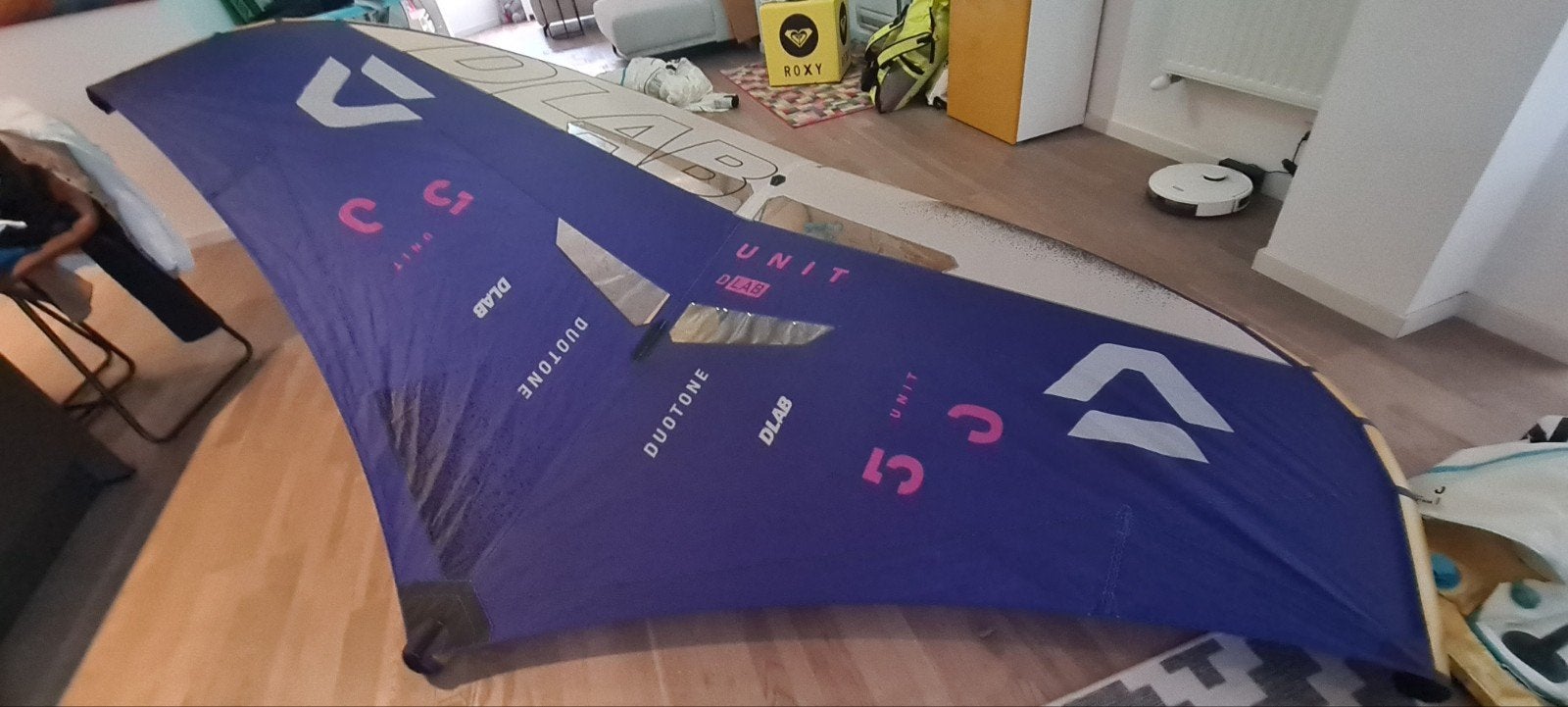 Duotone Unit DLAB 5.0 Wingfoil Wing als nieuw, Watersport en Boten, Geen board, Ophalen of Verzenden, Zo goed als nieuw, Kite