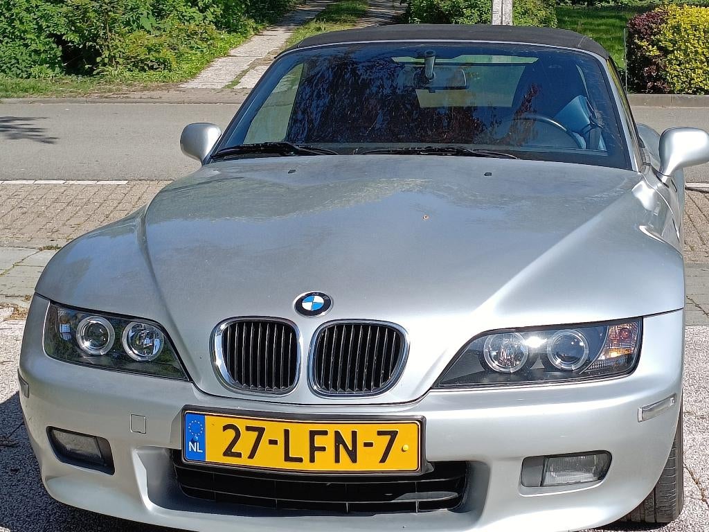 BMW Z3 2.0 Roadster 2000 Grijs, Auto's, Achterwielaandrijving, Handgeschakeld, Blauw, 6 cilinders