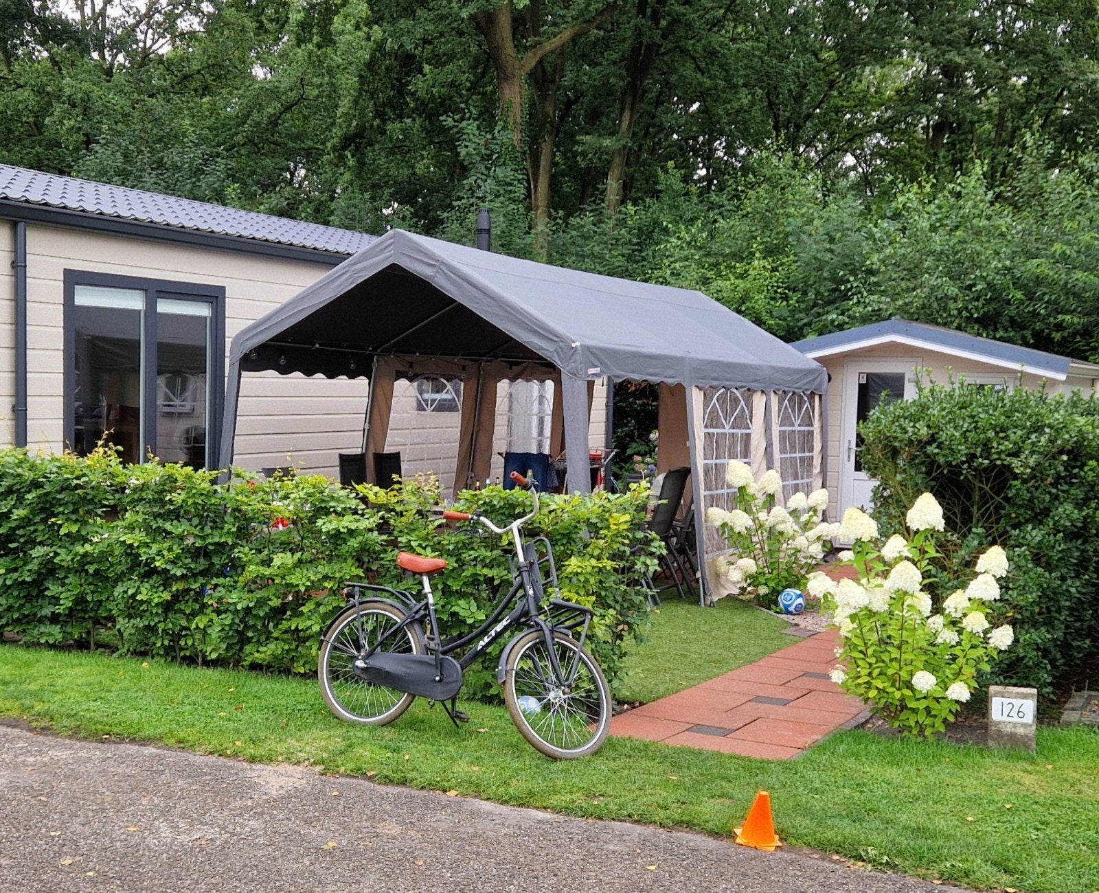 Partytent 6 x 3 meter. Buizenframe., Tuin en Terras, Partytenten, Ophalen, Gebruikt, Partytent, 2 meter of meer