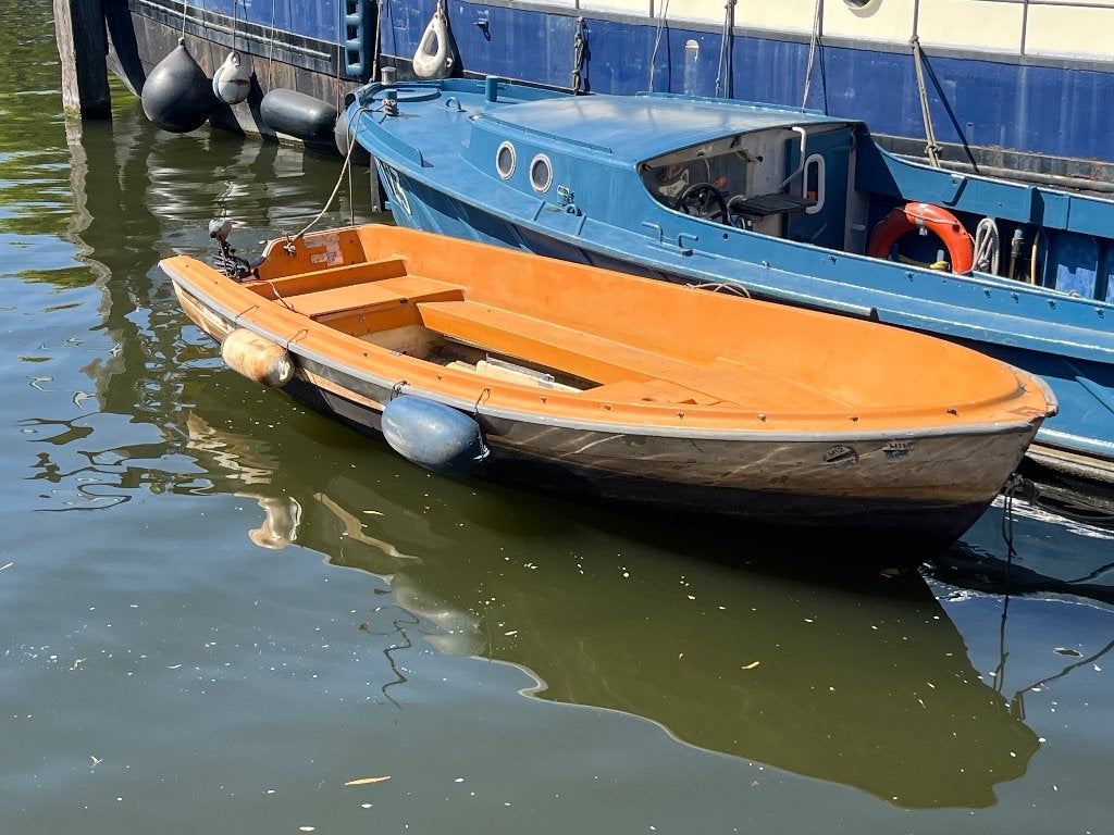 askeladden 440  met Yamaha elektrische motor (opknapper), Watersport en Boten, Ophalen, Gebruikt, Buitenboordmotor, Polyester