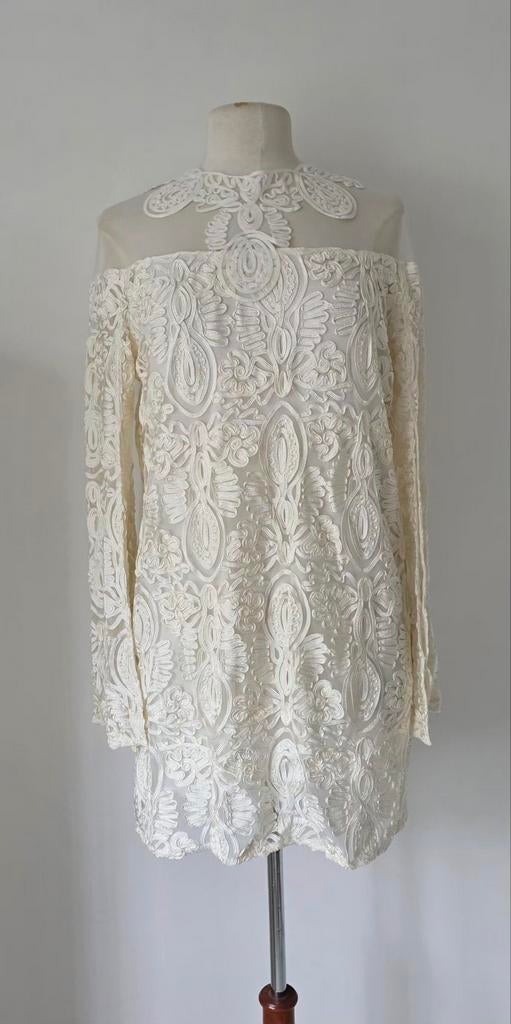 Anne Fontaine tuniek/ mini jurk 40/42, Pauw Anne Fontaine, Verzenden, Zo goed als nieuw, Wit