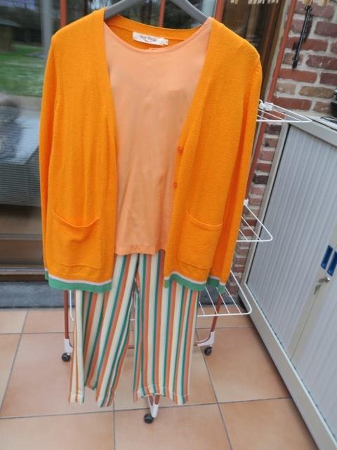 Gileetje nieuw oranje boord groen Nice Things mt 38-40, Maat 38/40 (M), Nice Things, Nieuw, Oranje