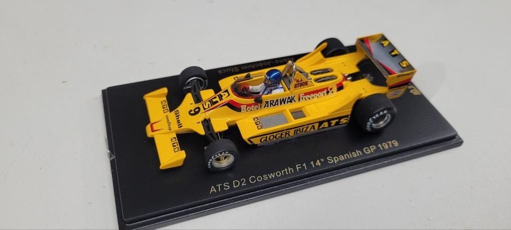 Spark ATS D2 Cosworth F1 Spanish GP 1979 H.J.Stuck, Hobby en Vrije tijd, Modelauto's | 1:43, Ophalen of Verzenden, Zo goed als nieuw