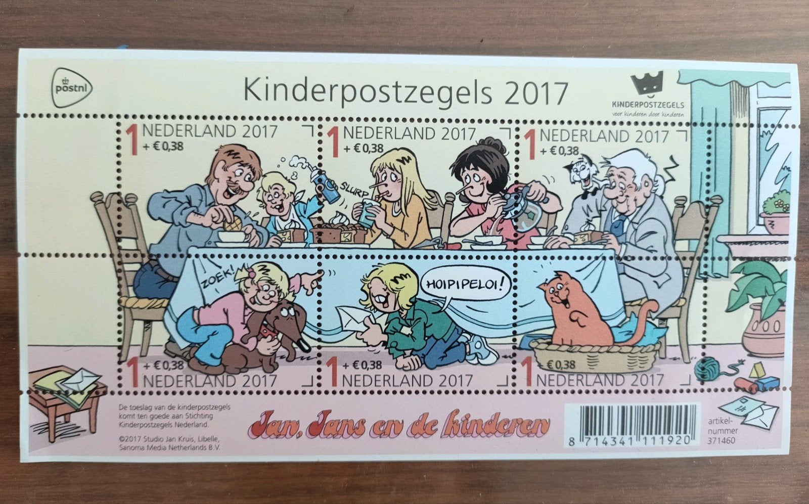 Postfris vel Kinderpostzegels 2017 - Jan, Jans en de Kindere, Ophalen of Verzenden, Overige figuren, Nieuw, Gebruiksvoorwerp
