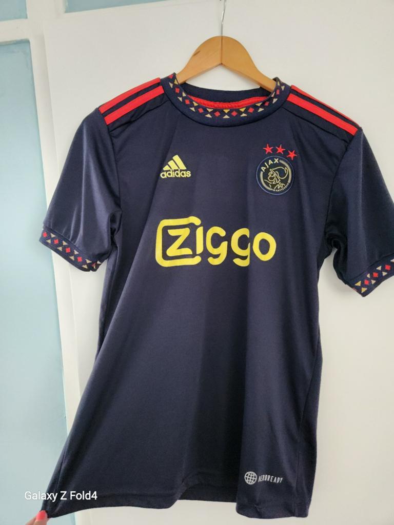 Ajax uitshirt 2022/2023 maat 176 ophalen delft, Kleding | Heren, T-shirts, Ophalen, Blauw, Overige maten, Zo goed als nieuw