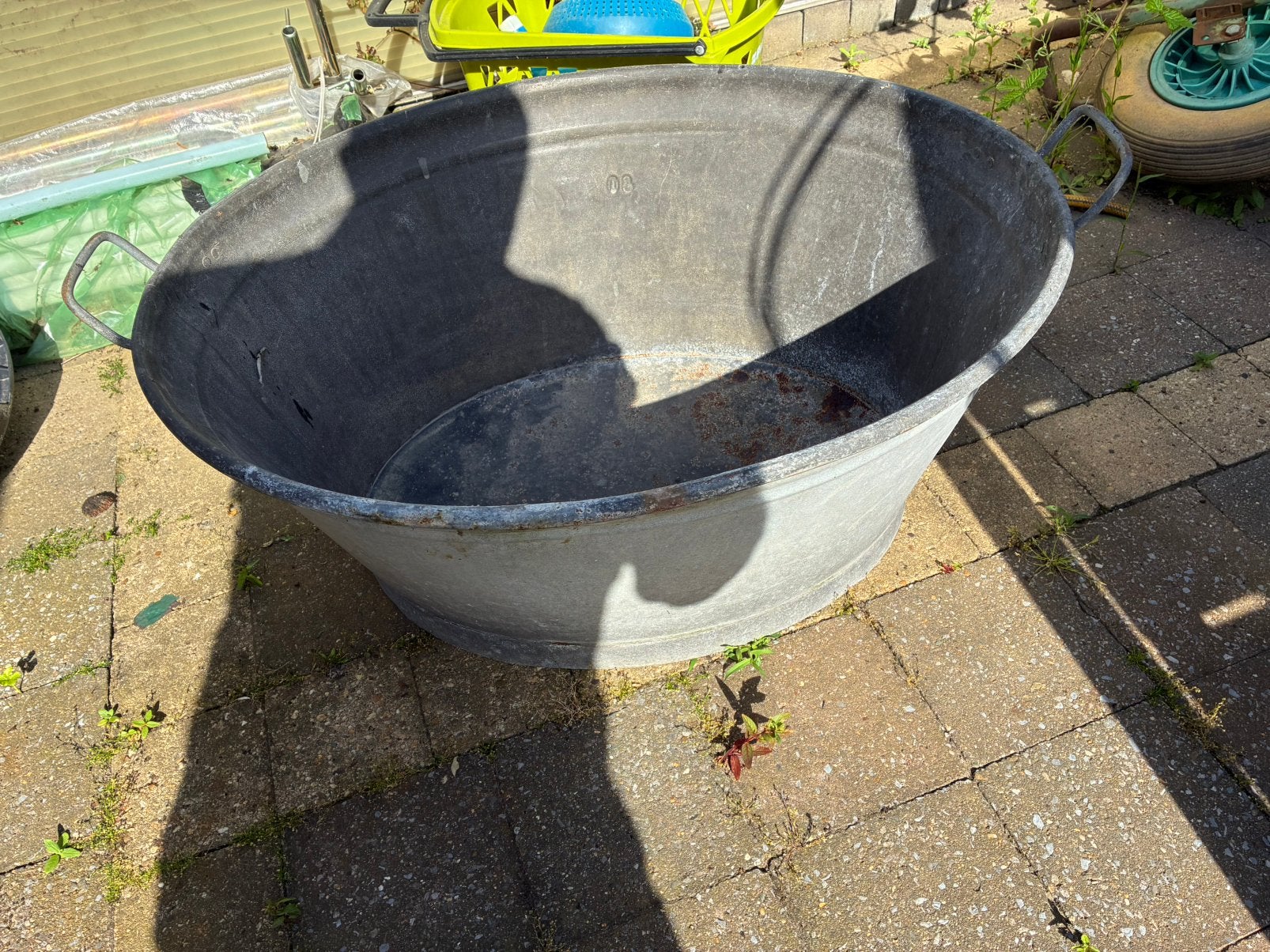 Zinken teil, Ophalen of Verzenden, Zo goed als nieuw, Metaal, 30 tot 60 cm