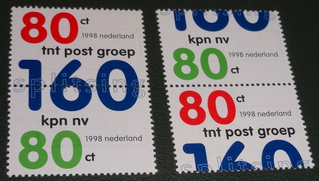 Splitsing PTT - 1998 - 1768#1769 - 2 x Paar - PNe01-16, Verzenden, Na 1940, Postfris