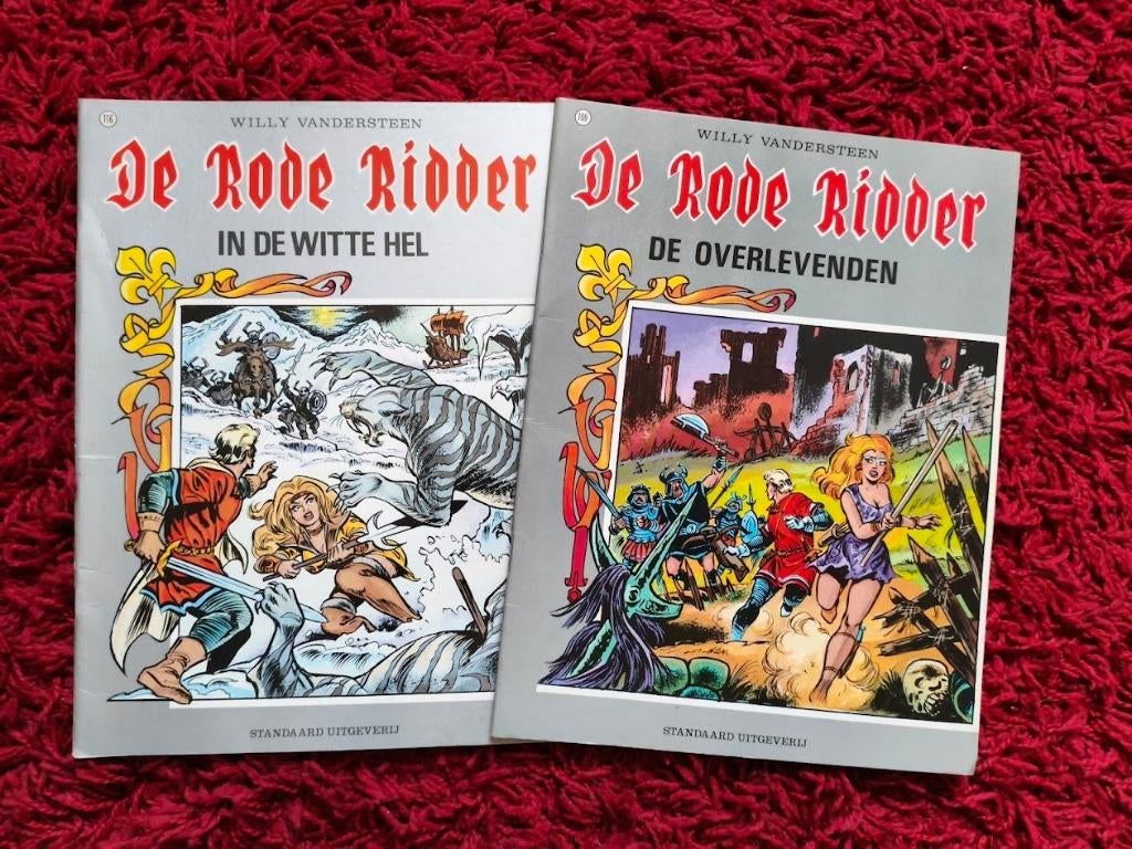 De rode ridder stripboeken ( 2 stuks ), Meerdere stripboeken, Ophalen of Verzenden, Gelezen