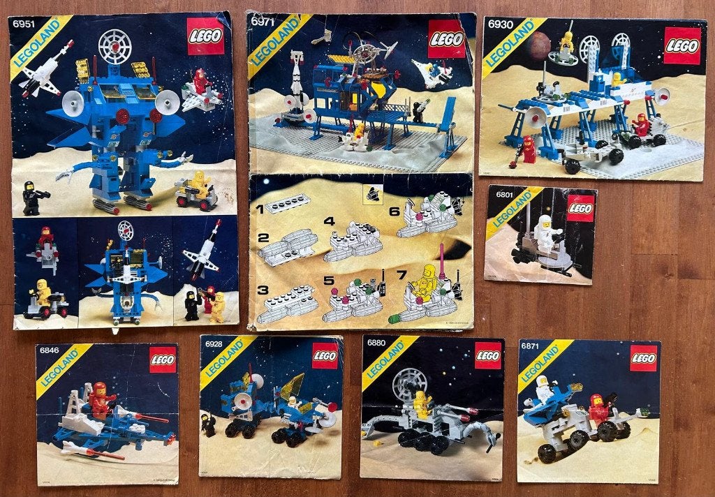 LEGO sets jaren 80-90 SPACE, Kinderen en Baby's, Gebruikt, Lego, Ophalen of Verzenden, Space