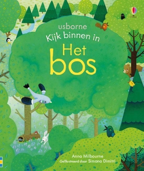 Zoekboek Kinderboek Kijk binnen in het bos -Usborne, Ophalen of Verzenden, Nieuw, 3 tot 4 jaar