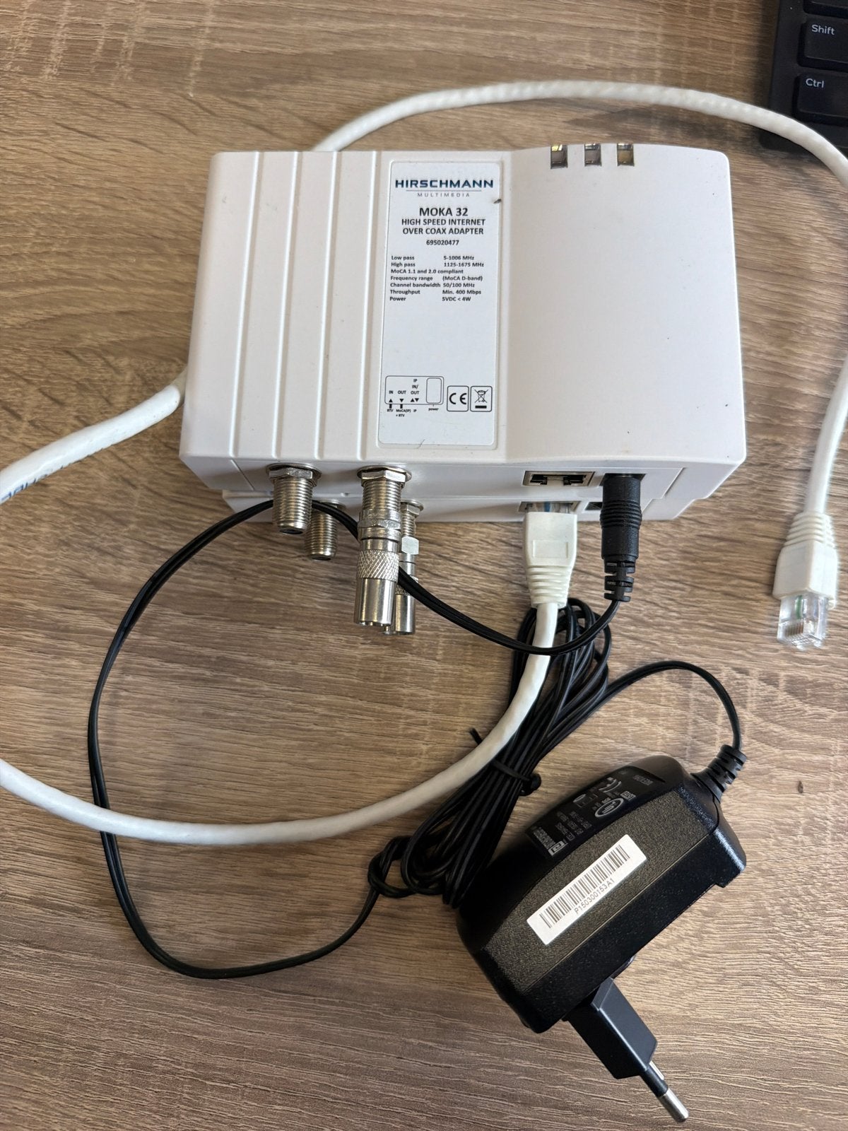 Hirschmann MOKA 32 High Speed Internet Over Coax Adapter, Ophalen of Verzenden, Gebruikt