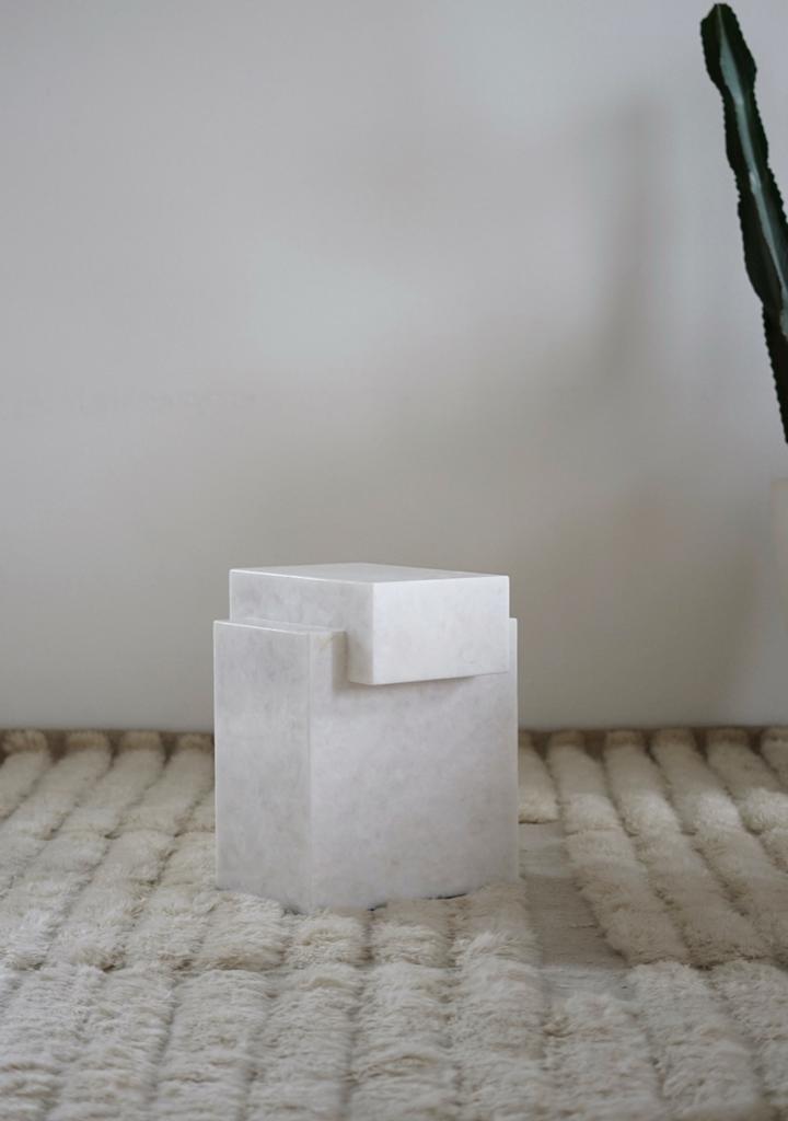 Witte onyx marmeren side table / bijzettafel, Ophalen