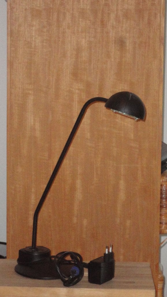 tafellamp, Ophalen, Gebruikt, 45 cm, Zwart
