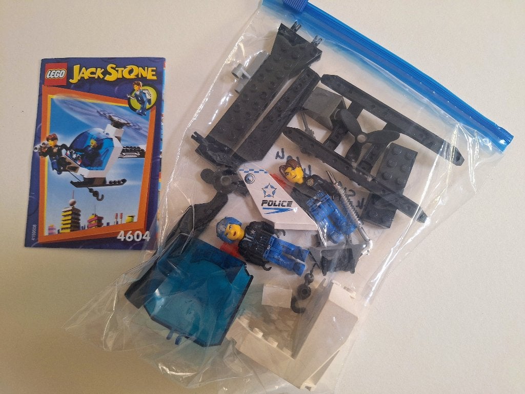 Lego Jack Stone sets 4600, 4601, 4604 met instructies, Gebruikt, Overige thema's, Inclusief instructies, Lego