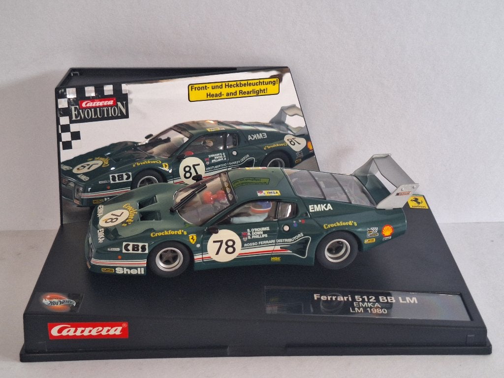 Carrera Evolution Ferrari 512 BB LM EMKA LM 1980 TOP DEAL, Carrera, Racebaan, Carrera, Carrera