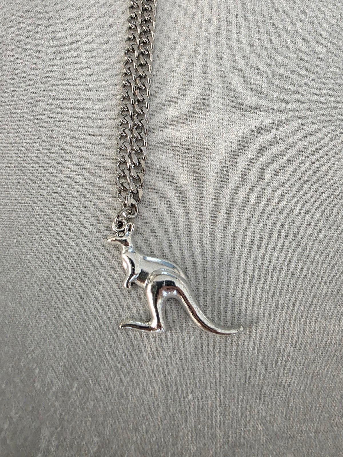 Zilveren Australian Ketting Thunderdome Hardcore gabber, Met hanger, Nieuw, Ophalen of Verzenden, Zilver