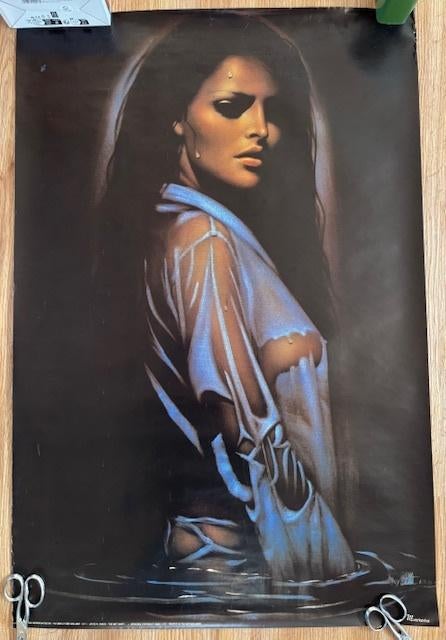 Poster The Wet shirt - 90x60 cm - Verkerke 1979, Verzamelen, Ophalen of Verzenden, A1 t/m A3, Overige onderwerpen, Rechthoekig Staand