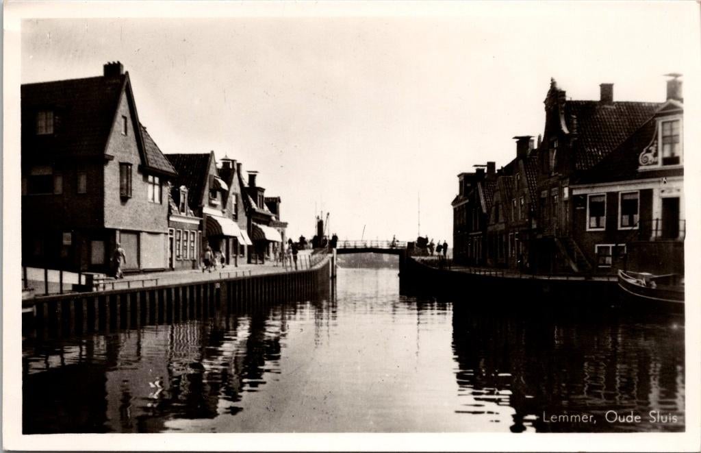 Lemmer - Oude Sluis, Verzenden, 1940 tot 1960, Ongelopen, Friesland