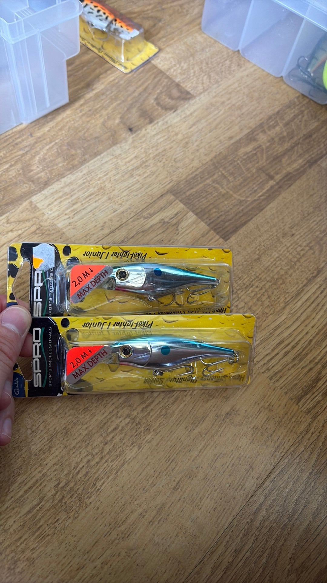 2x spro pikefighter mirror clown, Ophalen of Verzenden, Zo goed als nieuw, Overige typen