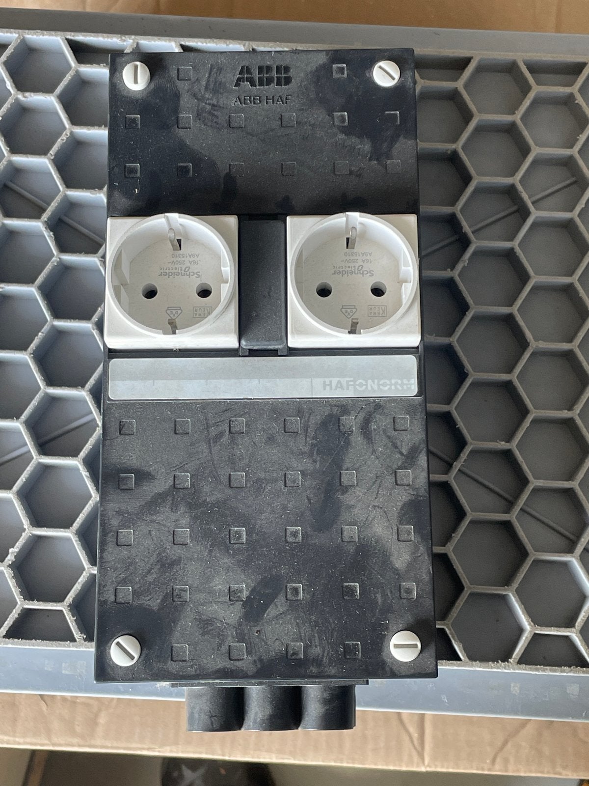 ABB HAF uitbreidingskast met 2 stopcontacten, Ophalen of Verzenden, Gebruikt, ABB, Overige typen